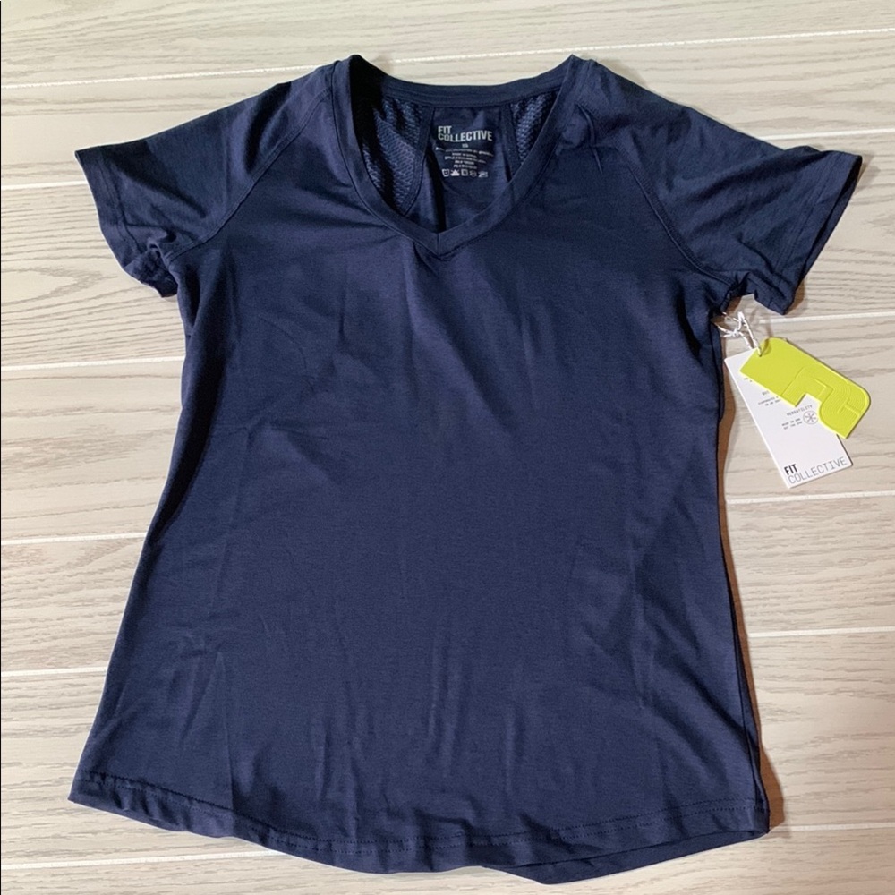 Fit Collective Womens Size‎ small color peacoat Activewear Top workout